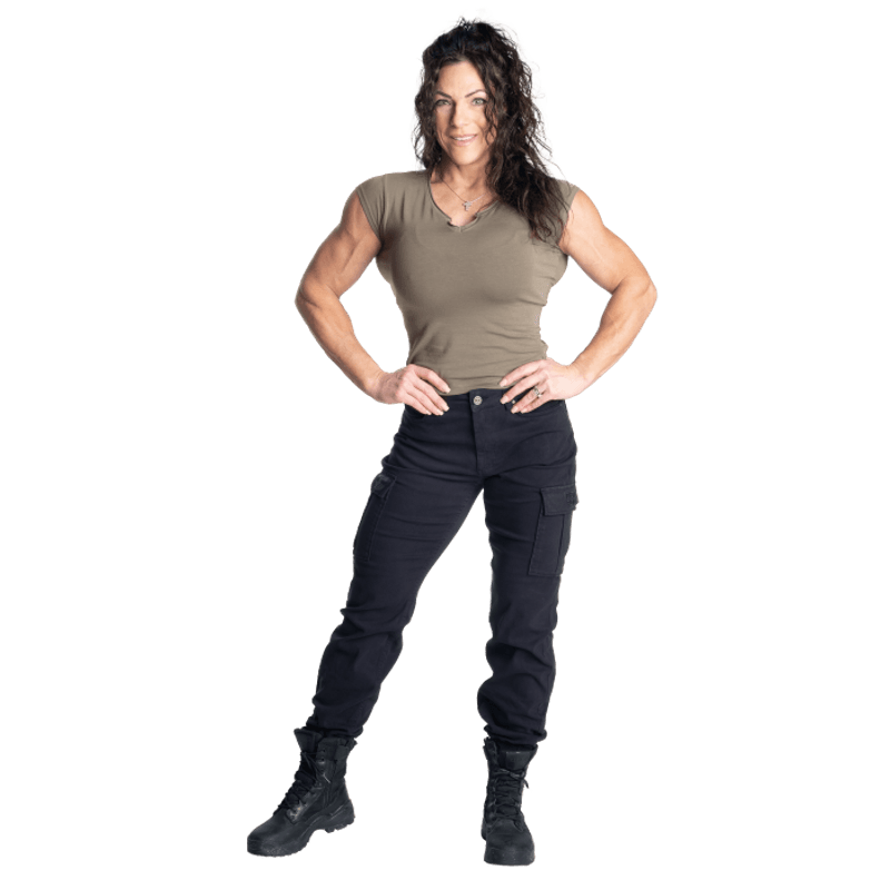 Better Bodies Cargo Pants, svart bukse