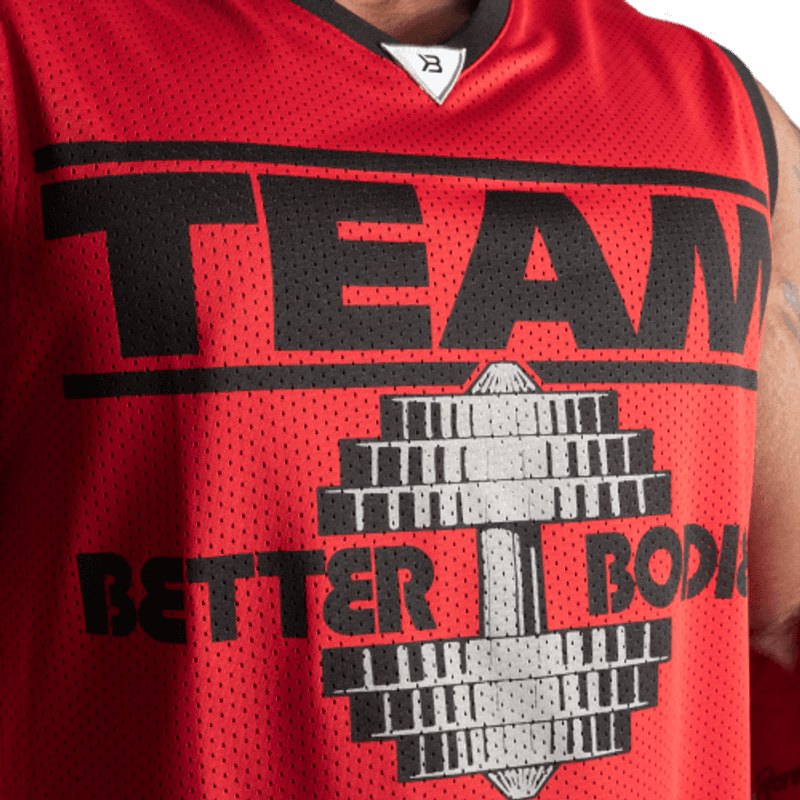 Better Bodies Iron Mesh Tank, rød singlet 