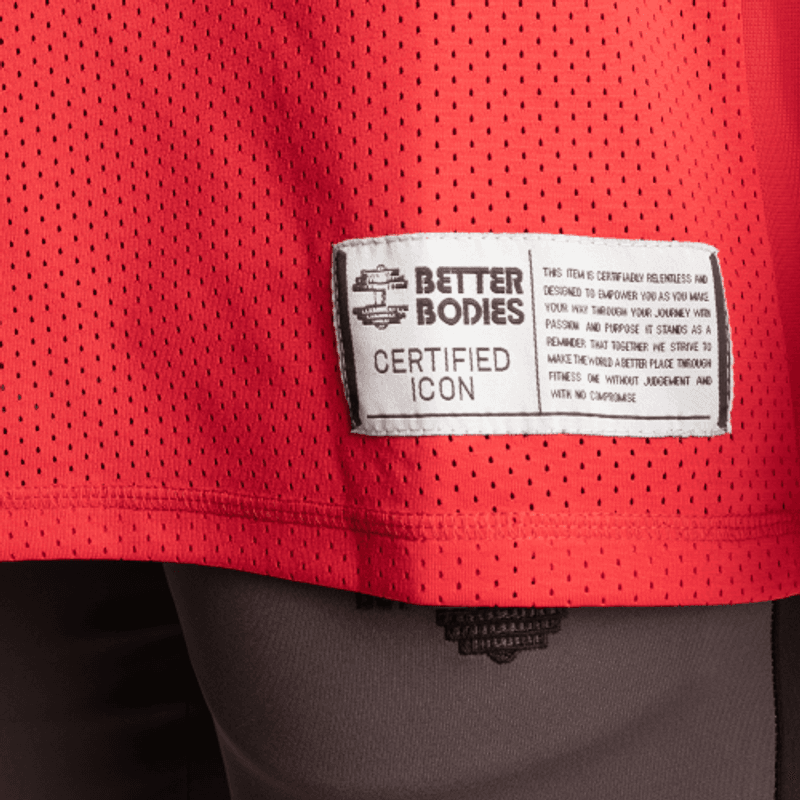 Better Bodies Iron Mesh Tank, rød singlet 
