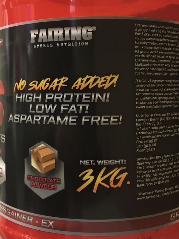 Extreme Mass, 3 kg Hardcore Mass Gainer