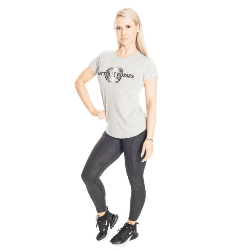 Better Bodies Regular Tee, lys grå t-skjorte 