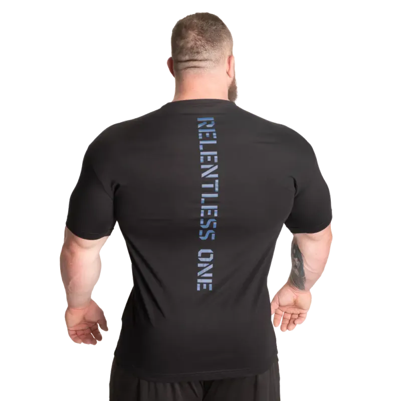 Gasp Relentless One, svart/blå t-skjorte
