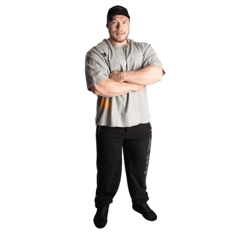 GASP Division Sweatpant, svart treningsbukse