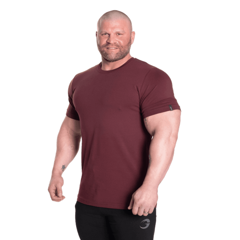 GASP Classic Tapered Tee, mørk rød t-skjorte