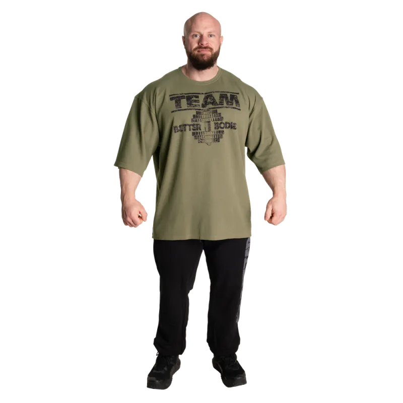 Better Bodies Team Iron Thermal Tee, grønn t-skjorte 