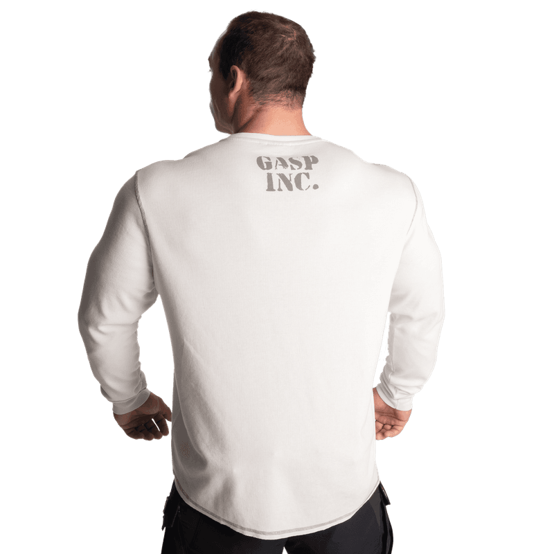 GASP Thermal Gym Sweater, off white genser