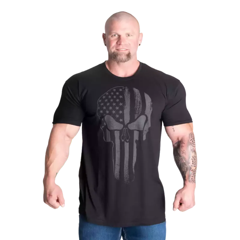 Gasp Skull Standard Tee, svart t-skjorte
