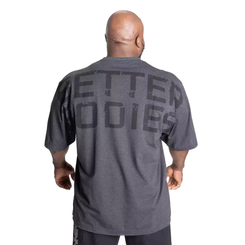 Better Bodies Skull Union Iron Tee, mørk grå t-skjorte