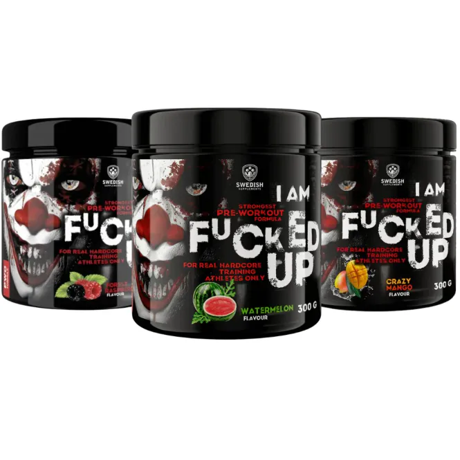 Hovedbilde 3 x I am F#cked Up Joker PWO, 300 g Pre Workout