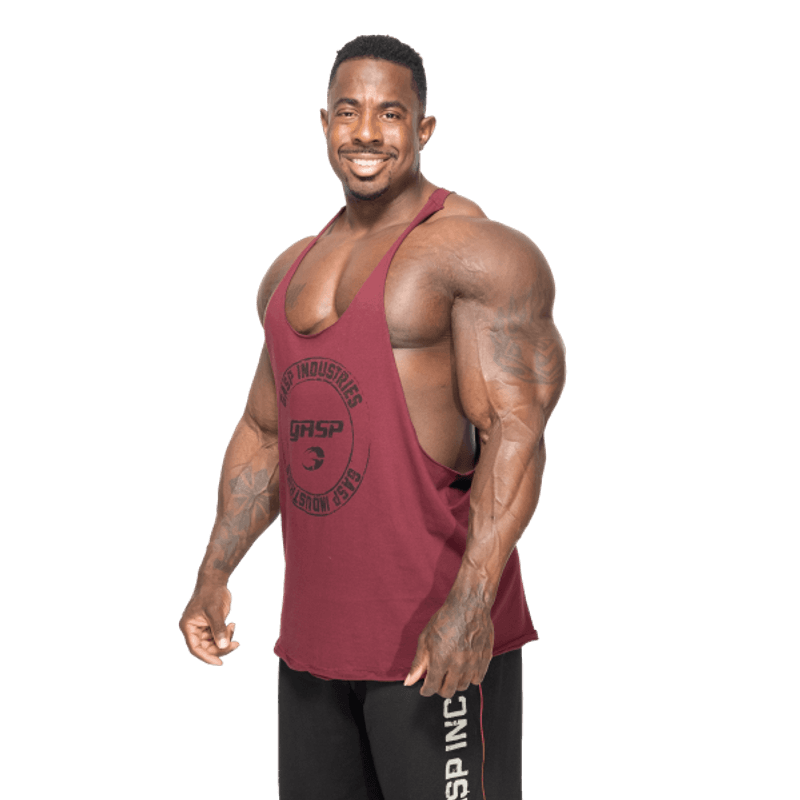 GASP Stringer, mørk rød singlet