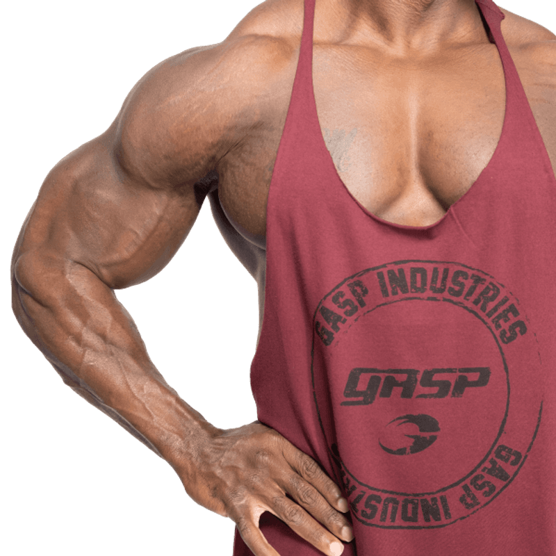 GASP Stringer, mørk rød singlet