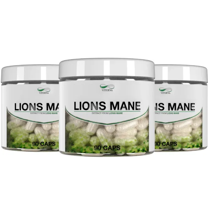 Hovedbilde 3 x Lions Mane 500 mg | 3 x 90 kapsler