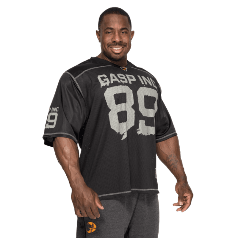 GASP No1 Football Tee, svart t-skjorte