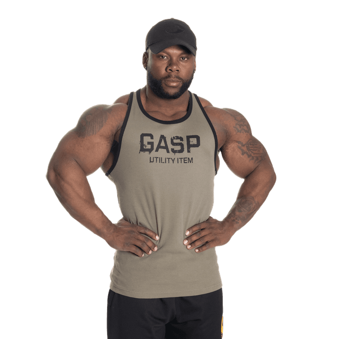 Hovedbilde Gasp Ribbed T-back, grønn singlet