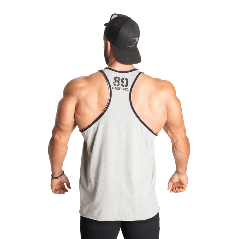 Gasp Division Jersey Tank, grå/svart singlet