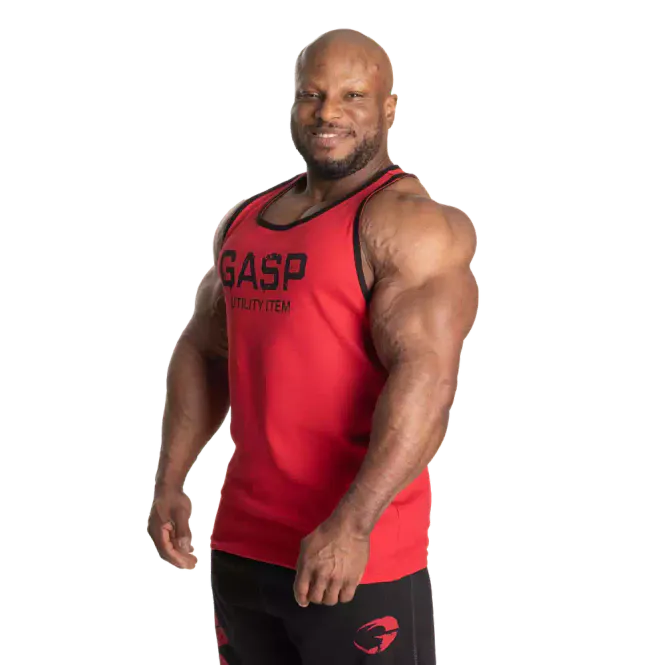 Hovedbilde GASP Ribbed T-back, rød singlet