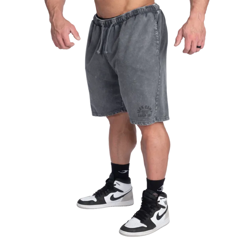 Gasp Iron Camp Dynamic Shorts, vasket svart