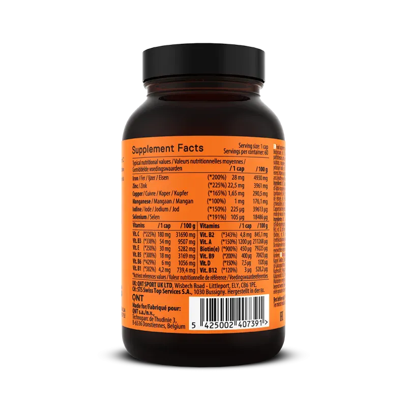 QNT Daily Vitamins & Minerals, 60 kapsler