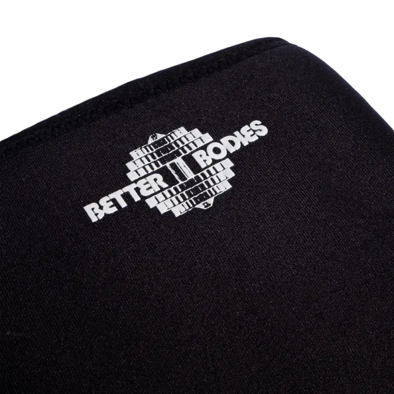 Better Bodies Neoprene Knee Sleeve, 7 mm støtte til kne, svarte