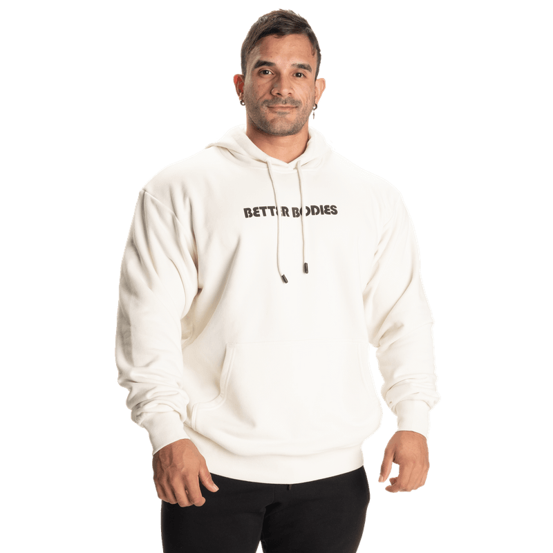 Better Bodies Logo Hoodie V2, off white hettegenser 