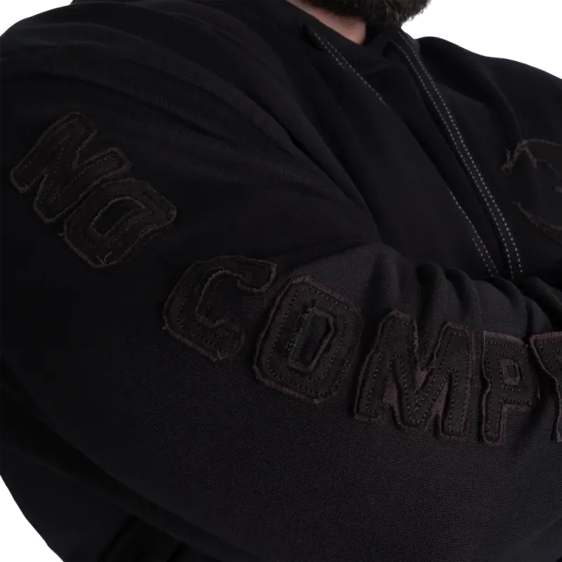 Gasp Distressed Hood V2, svart hettegenser