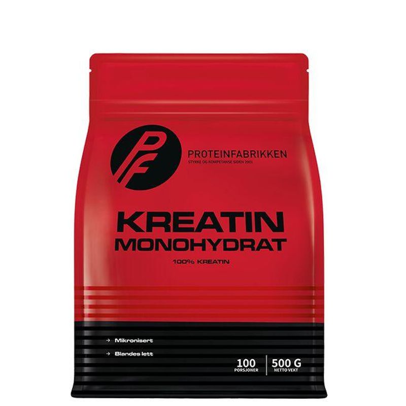 Proteinfabrikken Kreatin Monohydrat, 500 g creatine