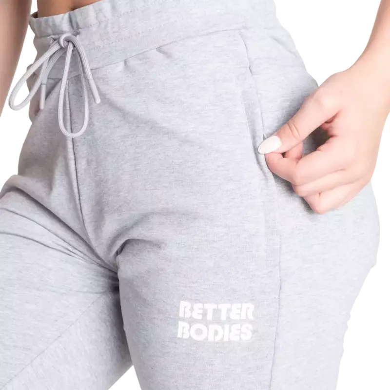 Better Bodies Empire Soft Joggers, lys grå treningsbukse