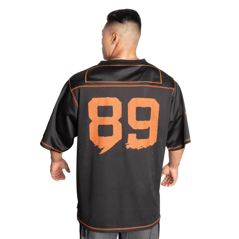 GASP No1 Football Tee, svart/oransje t-skjorte