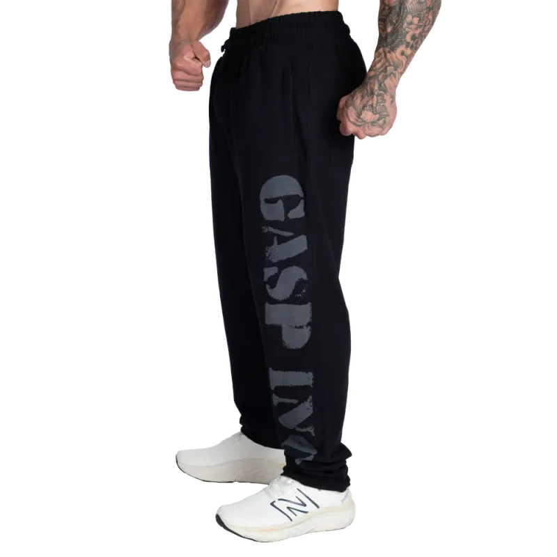 Gasp Old School Baggy Pant, svart treningsbukse