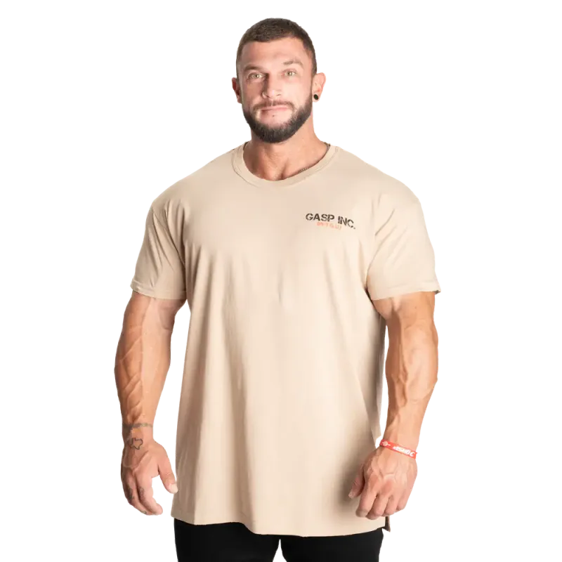 Gasp Utility Street Tee, beige t-skjorte