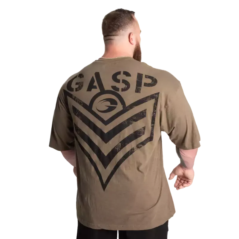 Gasp Slub Iron Tee, grønn t-skjorte