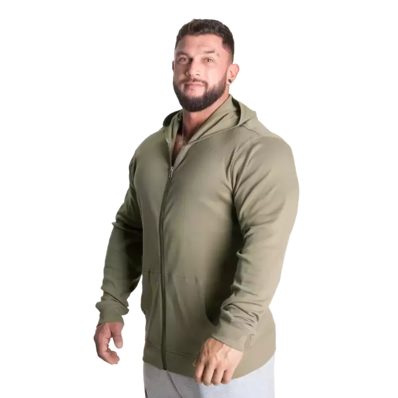 Better Bodies Light Zip Hoodie, grønn hettejakke