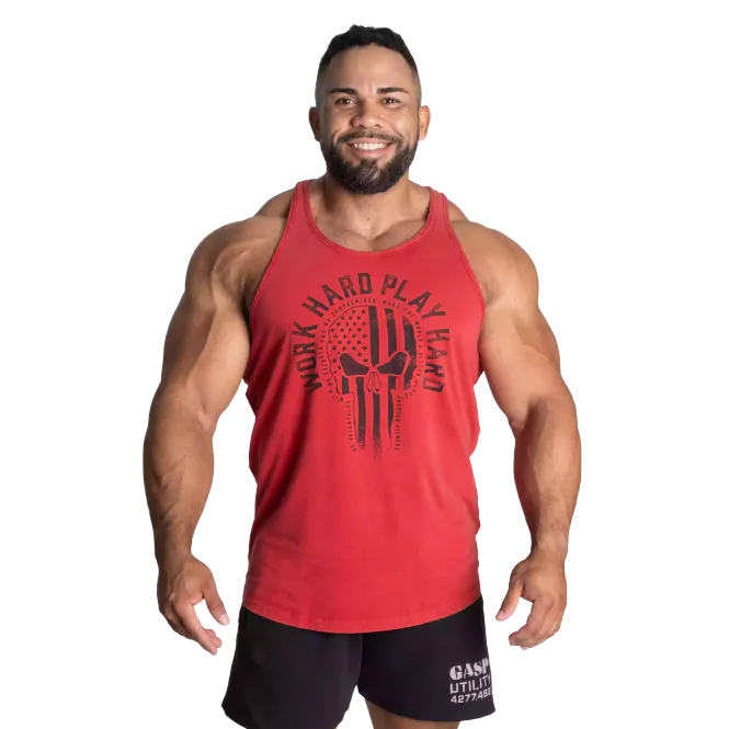 Hovedbilde Gasp Skull T-back, rød singlet