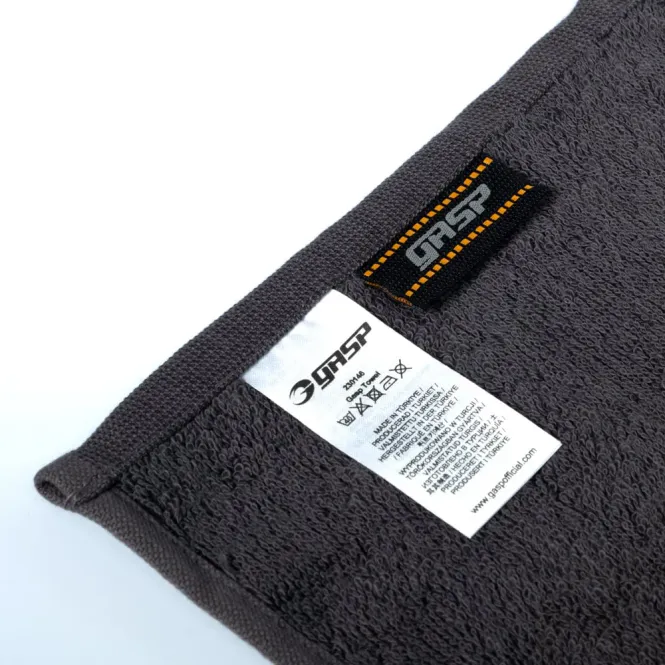  GASP Towel, svart/grå håndkle