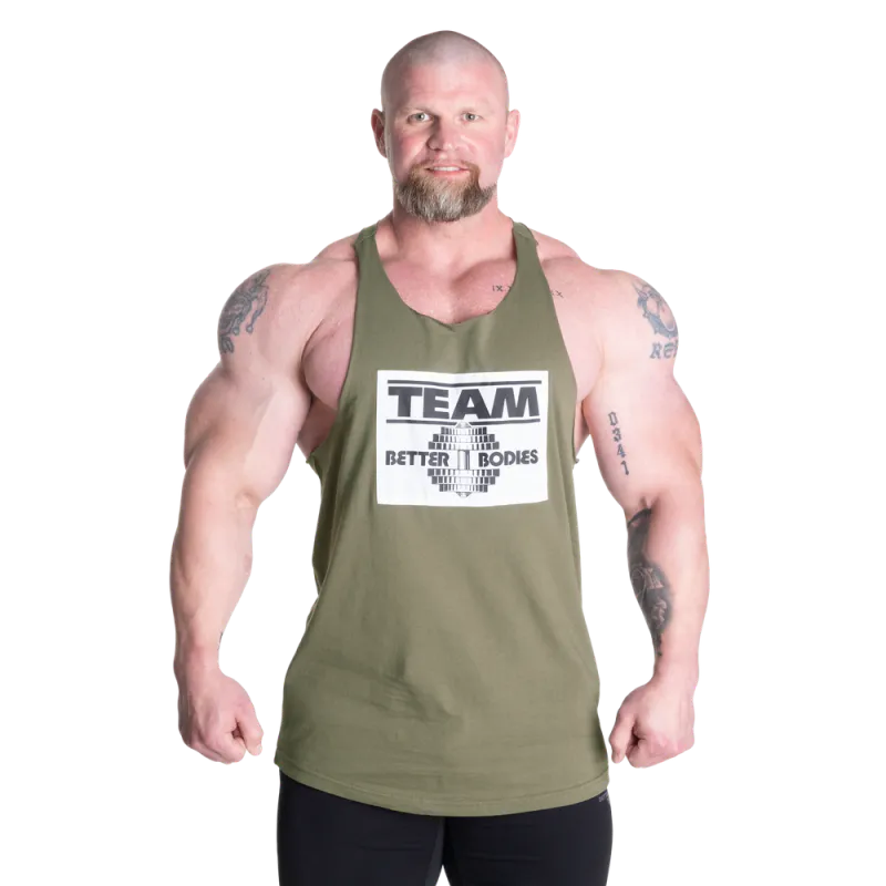 Better Bodies Old School Stringer, grønn singlet 