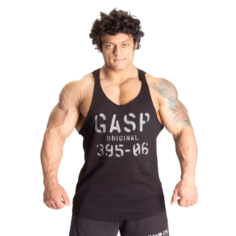 Gasp Original Stringer, svart/grå singlet