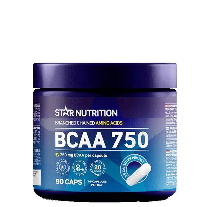 Hovedbilde Star Nutrition BCAA 750, 90 kapsler