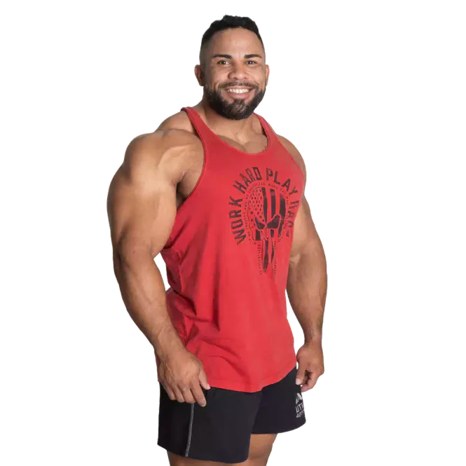 Hovedbilde GASP Skull T-back, rød singlet