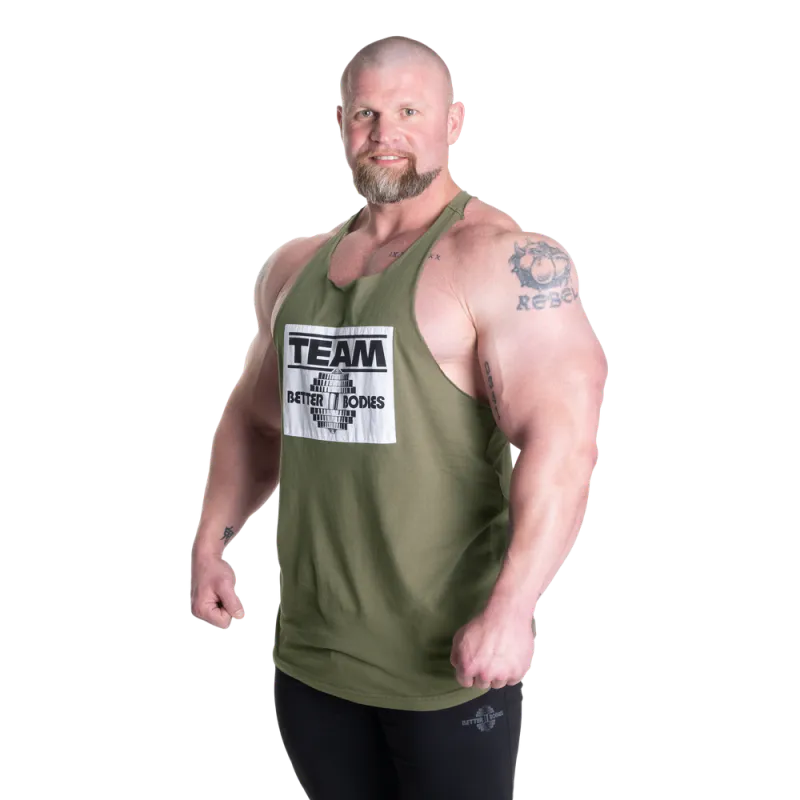 Better Bodies Old School Stringer, grønn singlet 