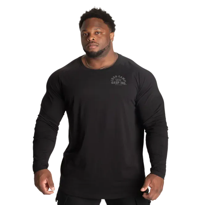 Hovedbilde Gasp Iron Camp Raglan LS, svart genser