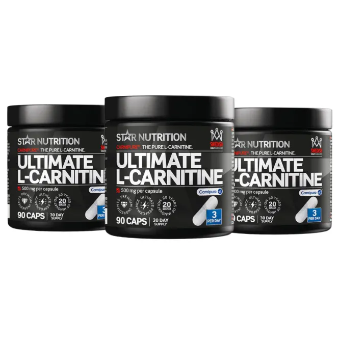 Hovedbilde 3 x Ultimate L-Carnitine 500 mg, 90 kapsler