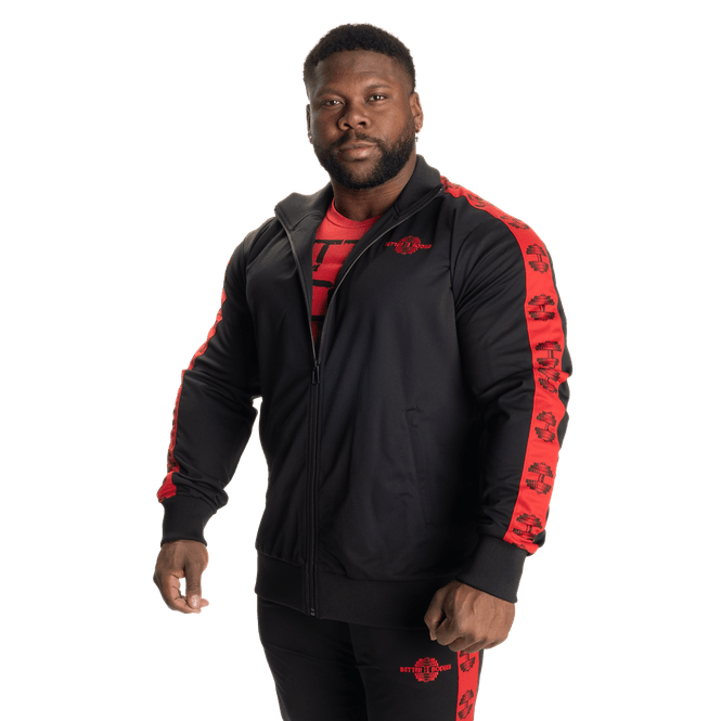 Hovedbilde Better Bodies Bronx Track Jacket, svart/rød ...
