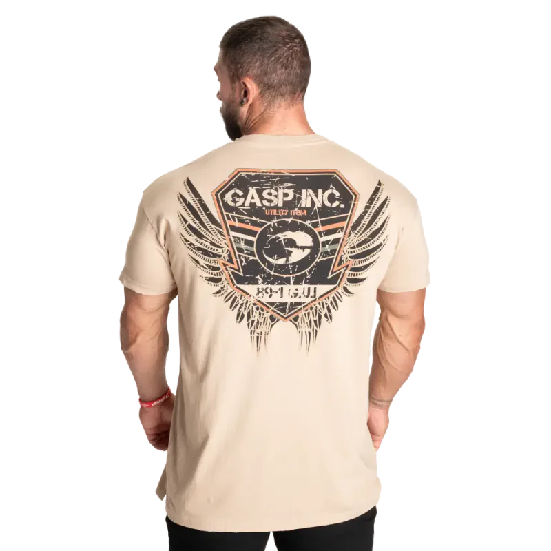 Gasp Utility Street Tee, beige t-skjorte