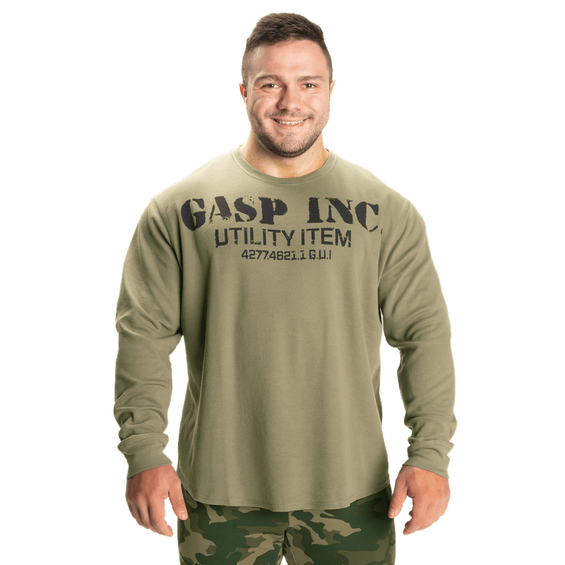 GASP Thermal Gym Sweater, grønn genser