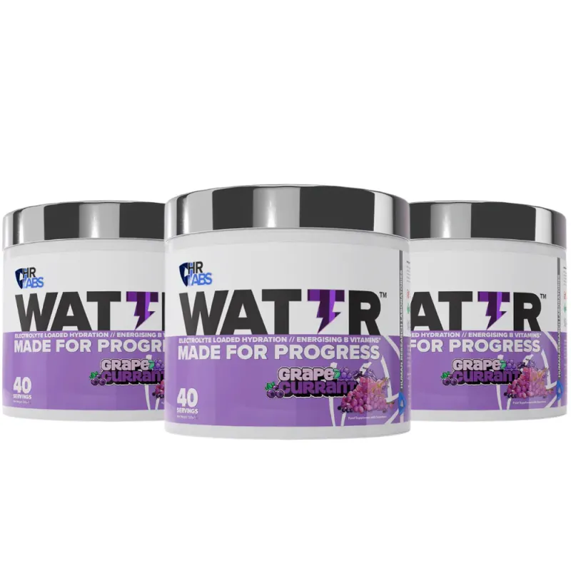 3 x HR Labs WATTR 320g, elektrolytter