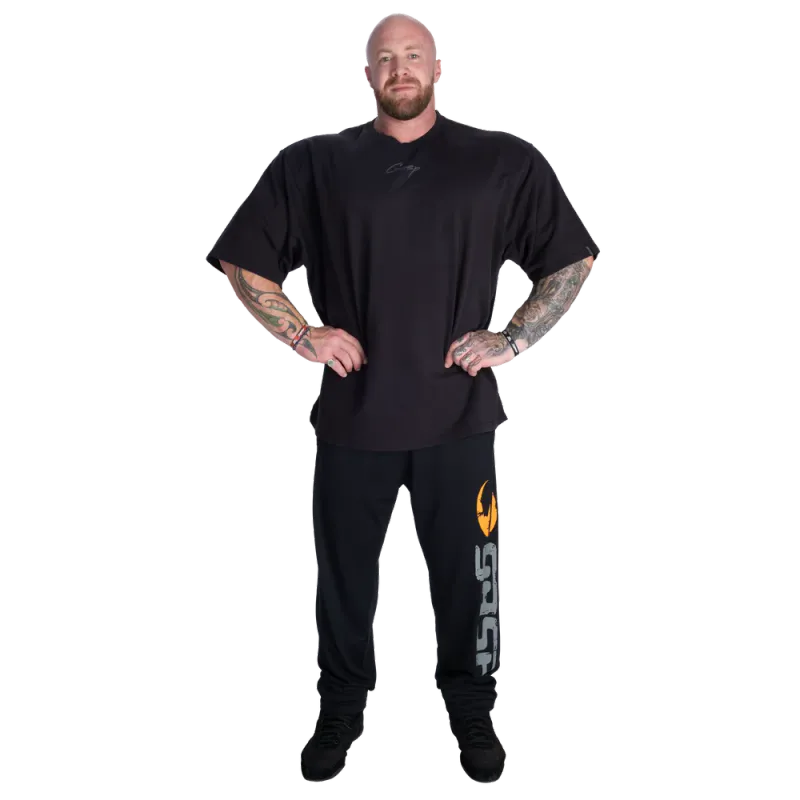 Gasp Old School Baggy Mesh Pant, svart treningsbukse