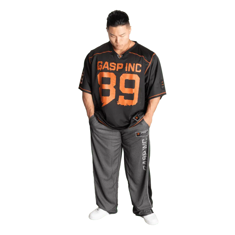 GASP No1 Football Tee, svart/oransje t-skjorte