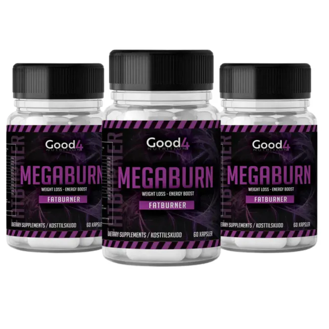 Hovedbilde 3 x Megaburn Fatburner 60 kapsler, ...