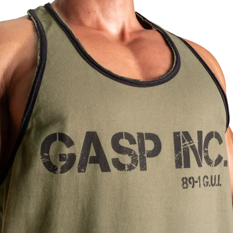 Gasp Division Jersey Tank, grønn singlet