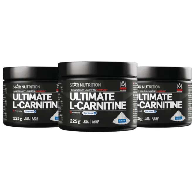 Hovedbilde 3 x Ultimate L-Carnitine pulver, 225g